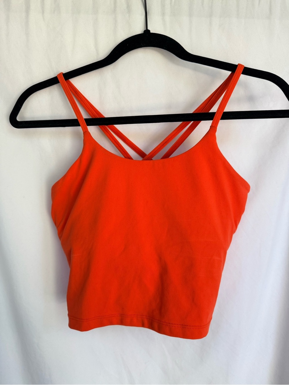 Women’s Strappy Tank Top - Bright Orange
